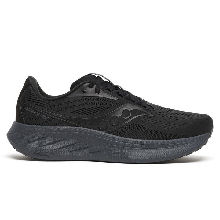 Saucony Ride 18 Mens | Black/shadow