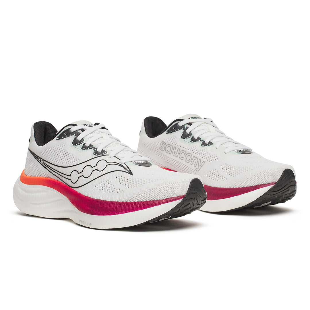 Saucony Ride 19 Mens | White/red