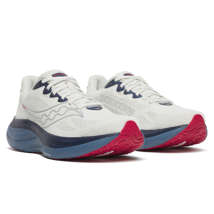 Saucony Ride 19 Mens | Ivory/storm