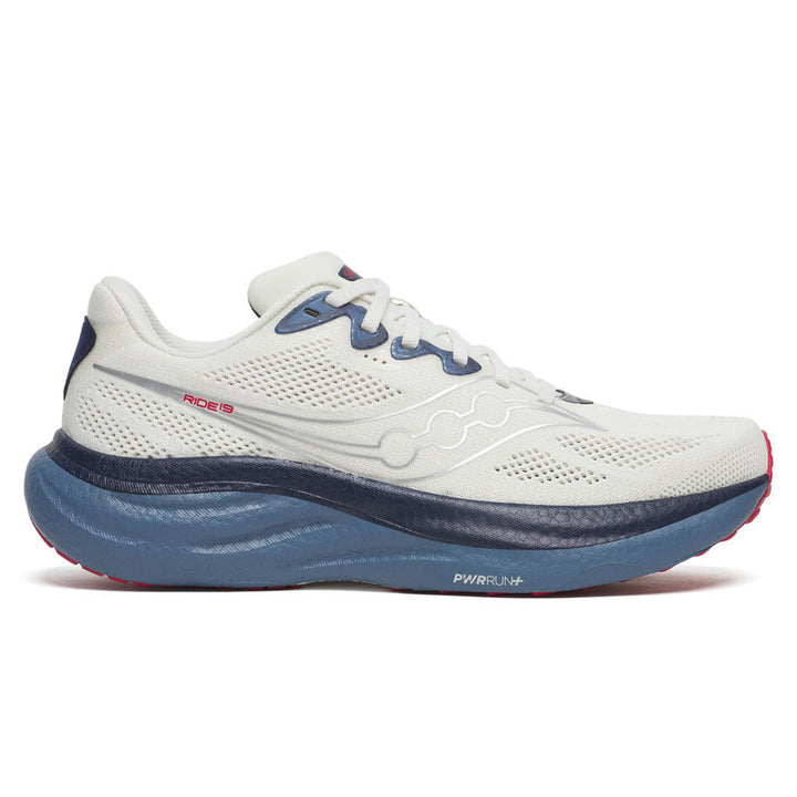 Saucony Ride 19 Mens | Ivory/storm