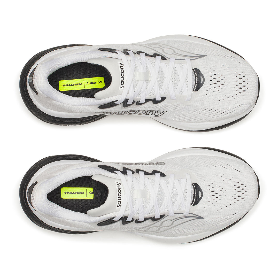 Saucony Ride 19 Mens | White/black