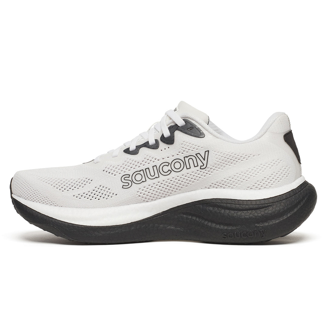 Saucony Ride 19 Mens | White/black