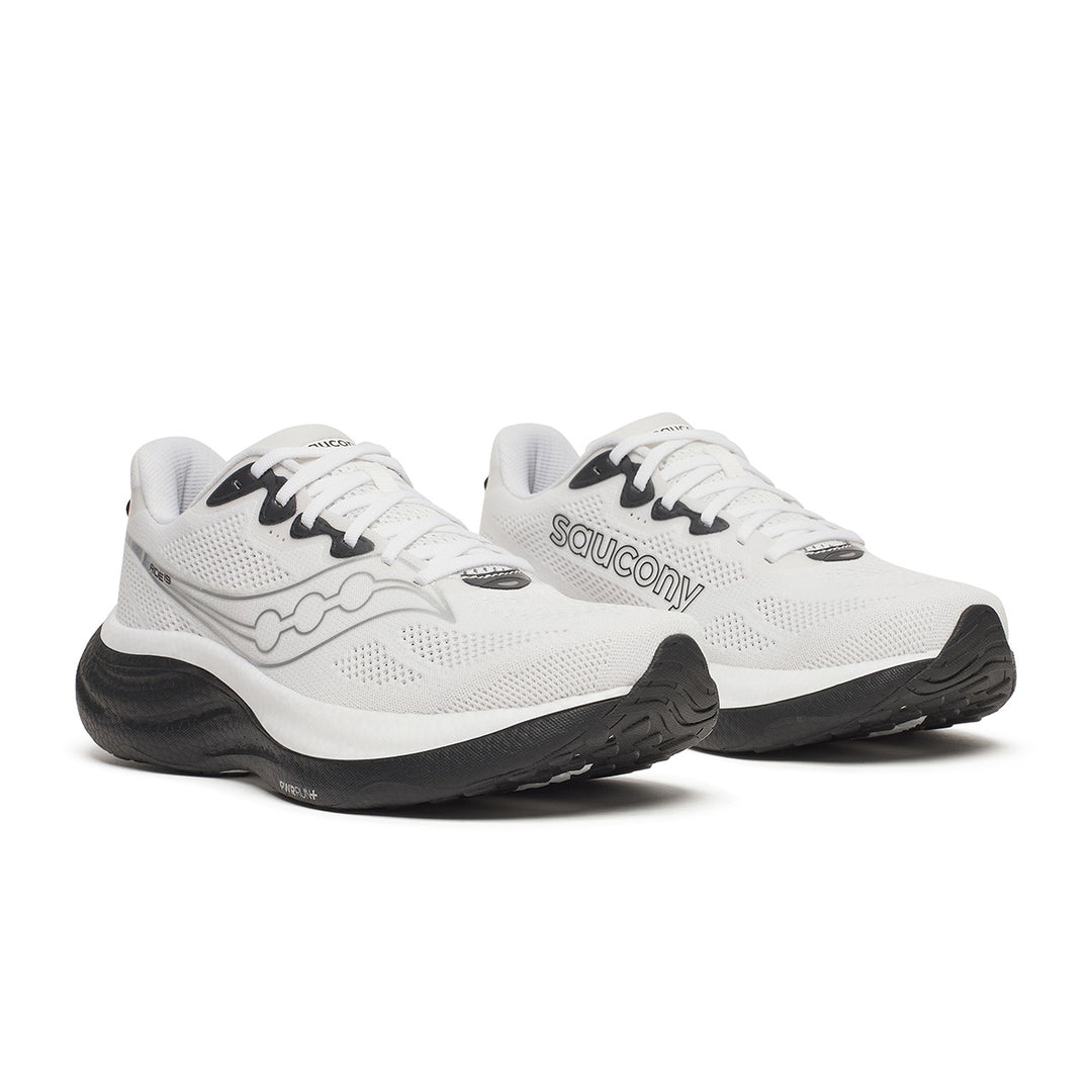 Saucony Ride 19 Mens | White/black