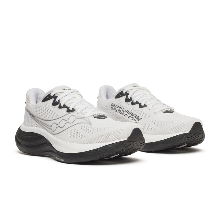 Saucony Ride 19 Mens | White/black