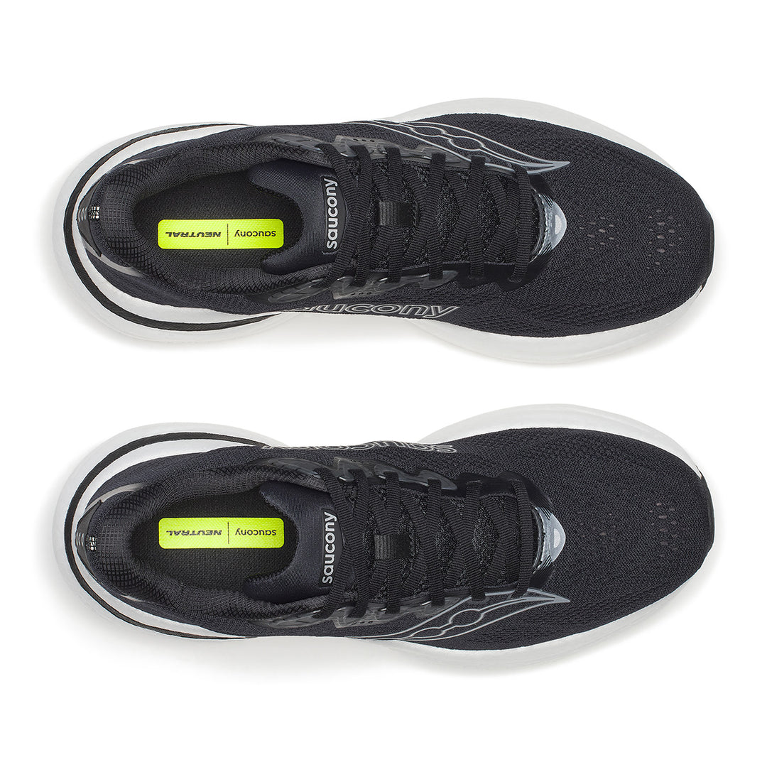 SAUCONY RIDE 19 MENS | BLACK/SILVER