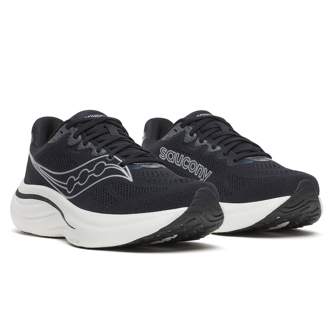 SAUCONY RIDE 19 MENS | BLACK/SILVER