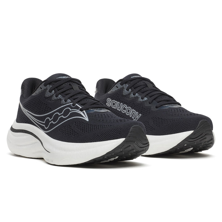 SAUCONY RIDE 19 MENS | BLACK/SILVER
