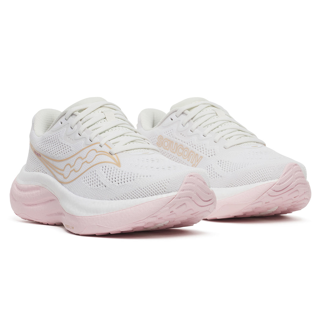 SAUCONY RIDE 19 WOMENS | WHITE/SILK