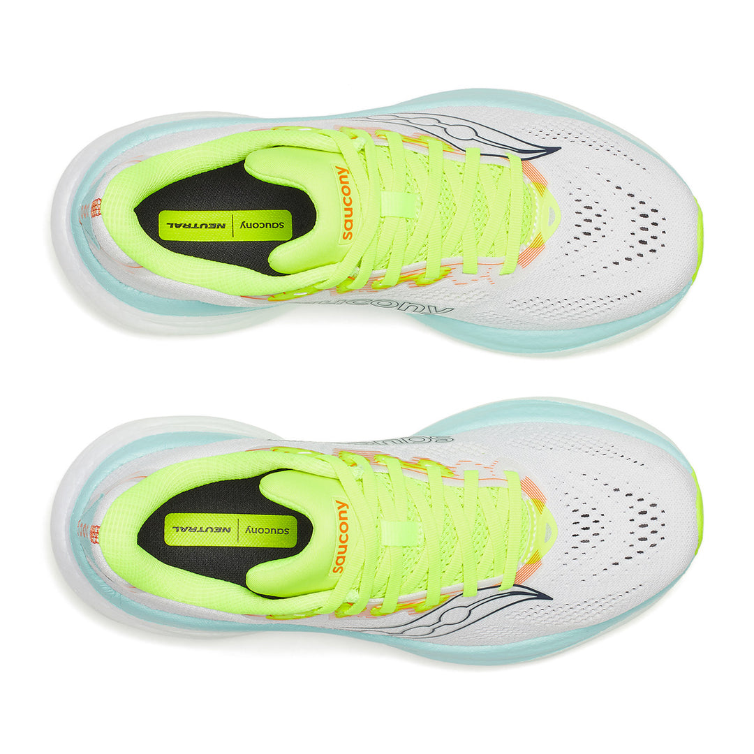SAUCONY RIDE 19 WOMENS | WHITE/SPLASH