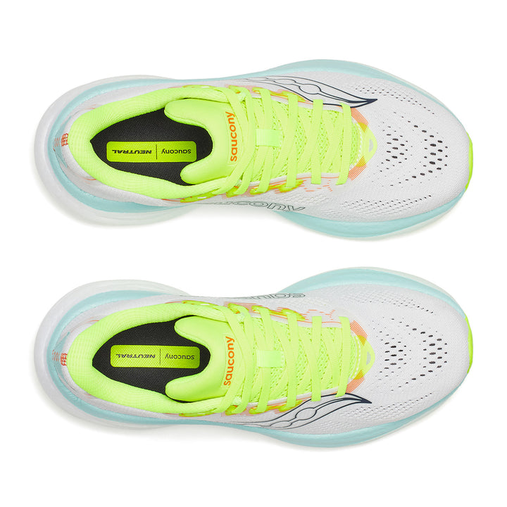 SAUCONY RIDE 19 WOMENS | WHITE/SPLASH