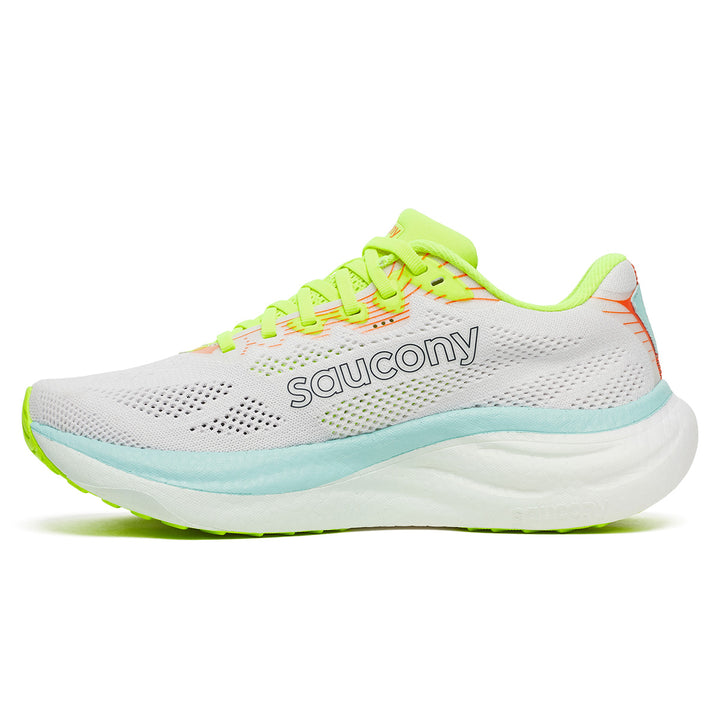 SAUCONY RIDE 19 WOMENS | WHITE/SPLASH