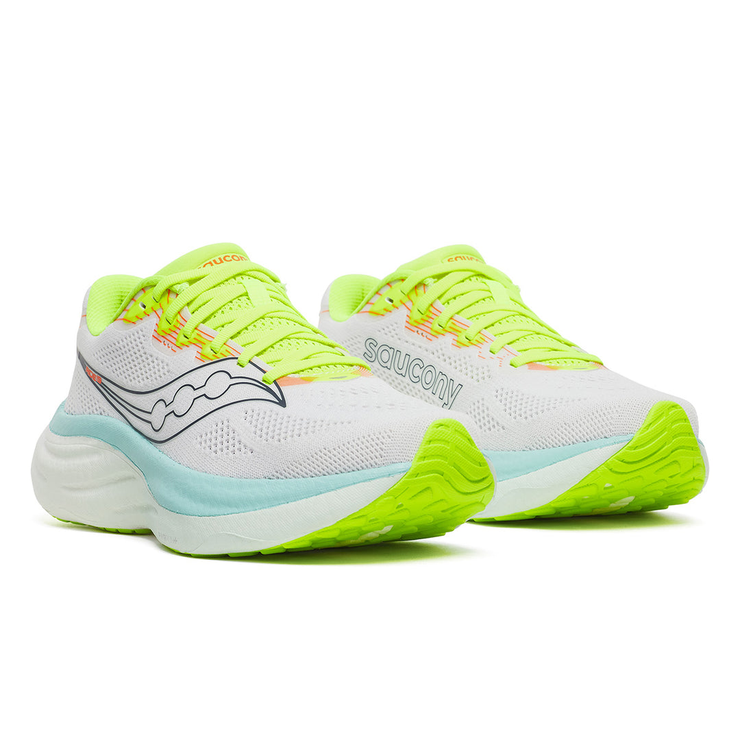SAUCONY RIDE 19 WOMENS | WHITE/SPLASH