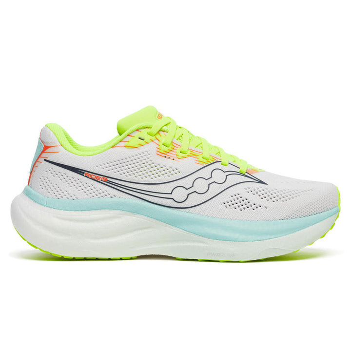 SAUCONY RIDE 19 WOMENS | WHITE/SPLASH
