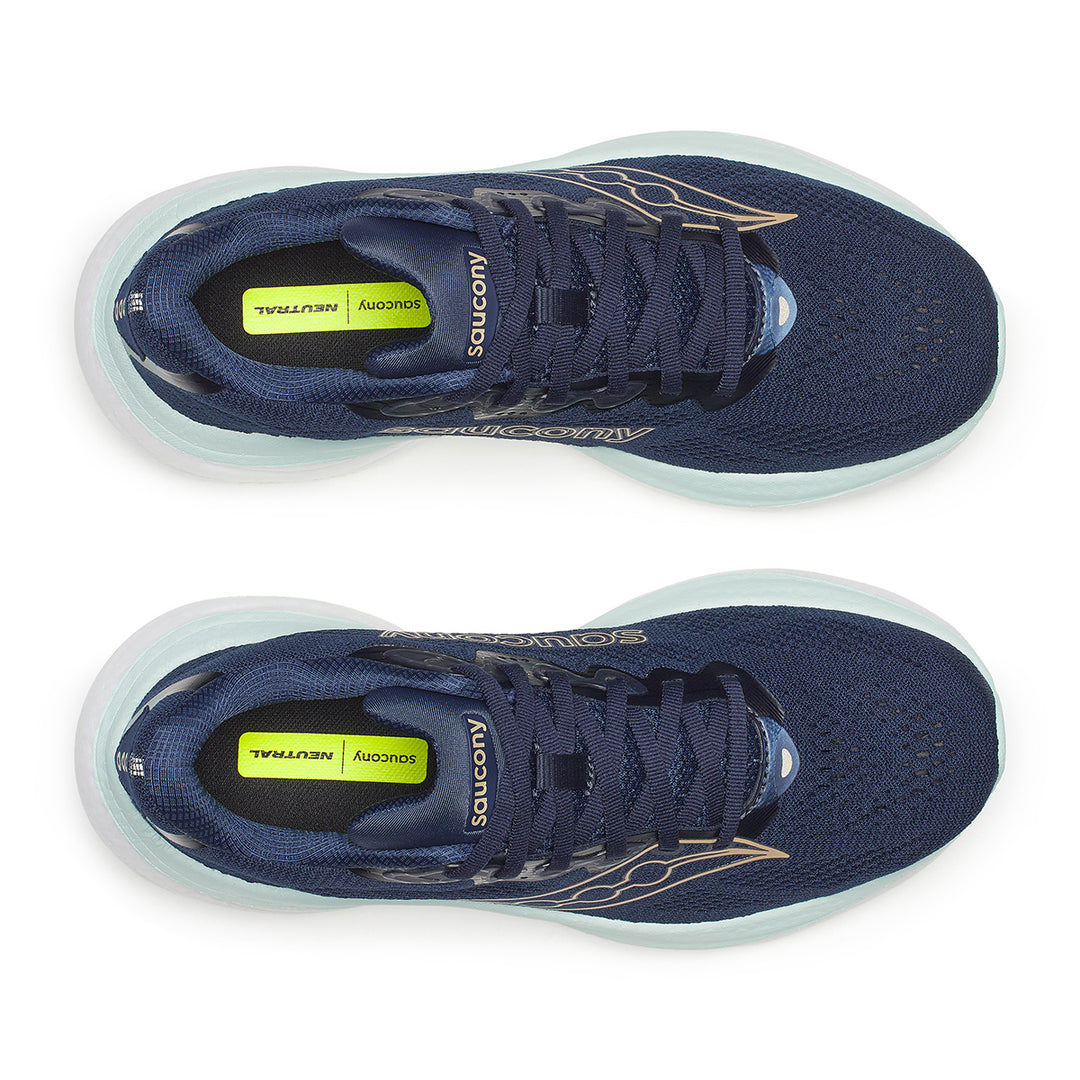 Saucony Ride 19 Womens | Navy/aqua