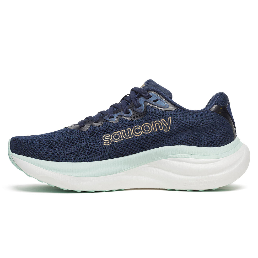 Saucony Ride 19 Womens | Navy/aqua