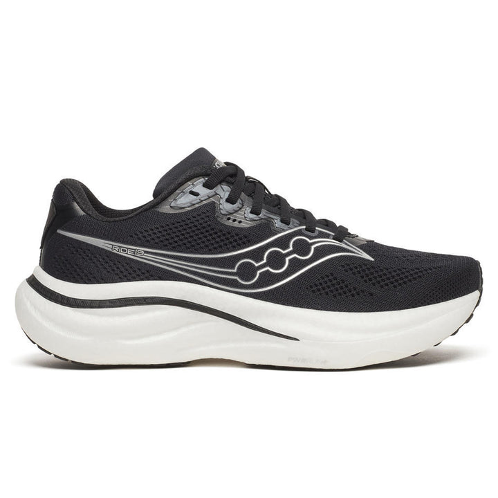 Saucony Ride 19 Womens | Black/silver