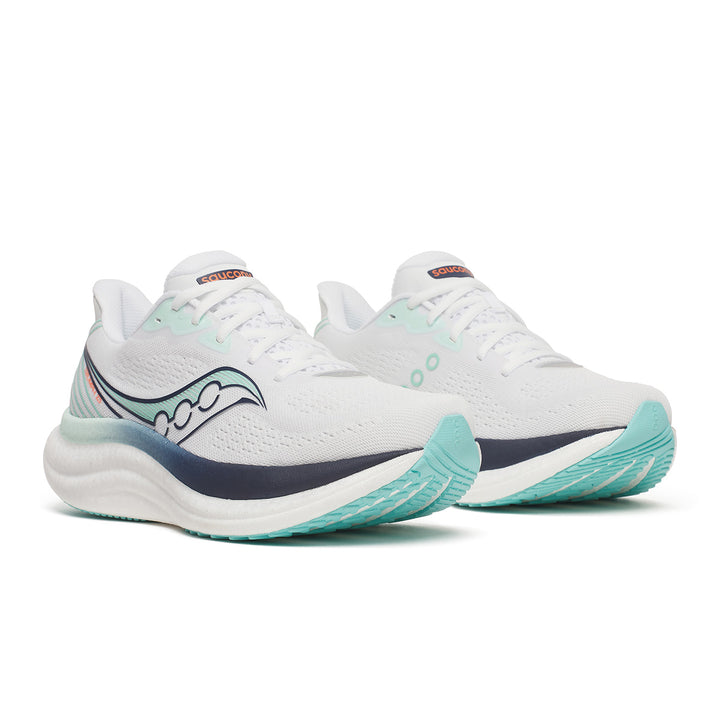 Saucony Triumph 23 Womens | White/navy