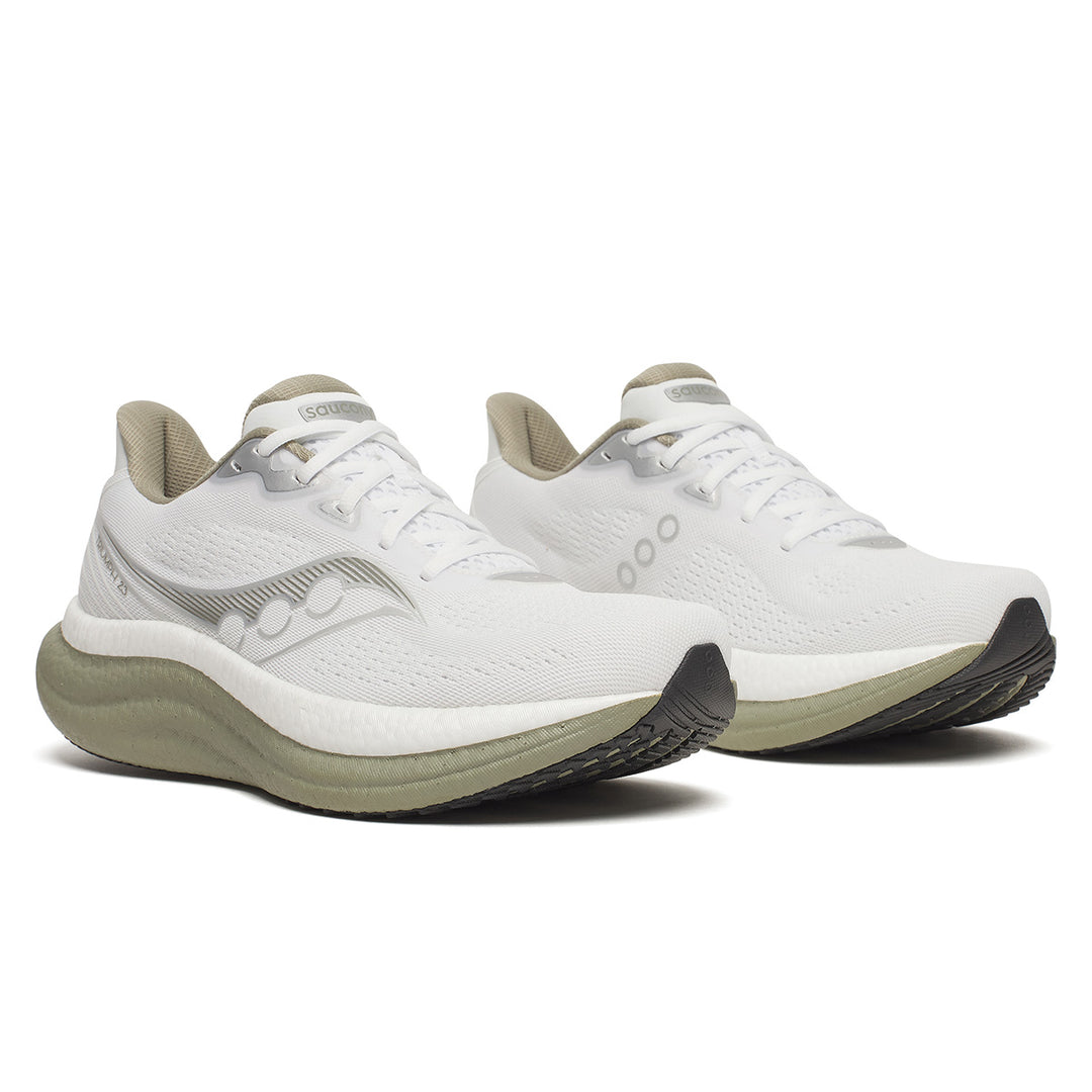 Saucony Triumph 23 Mens | White/laurel