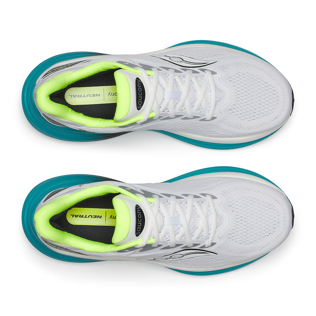 Saucony Triumph 24 Mens | White/tranquil