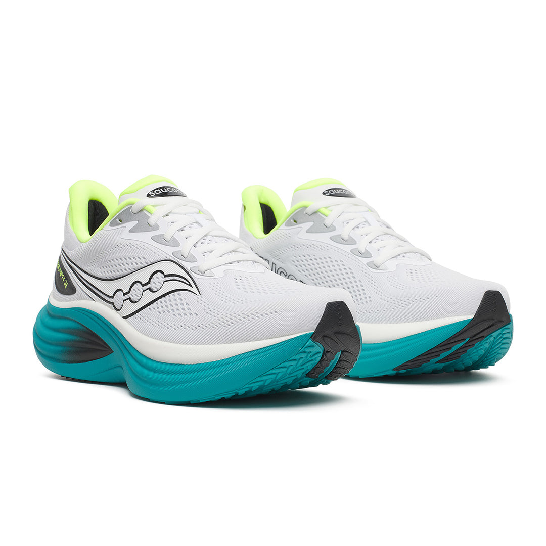 Saucony Triumph 24 Mens | White/tranquil