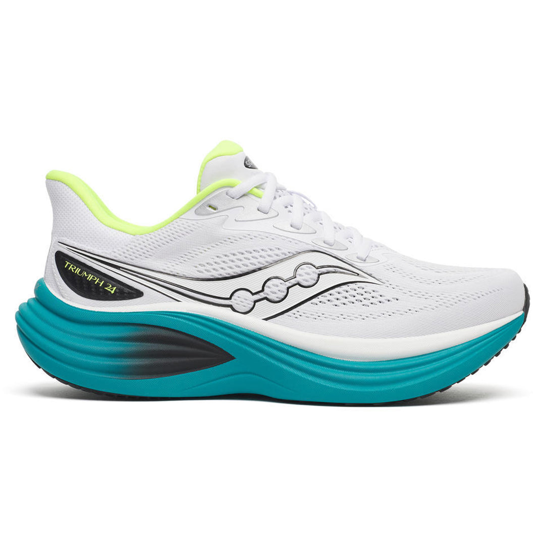Saucony Triumph 24 Mens | White/tranquil