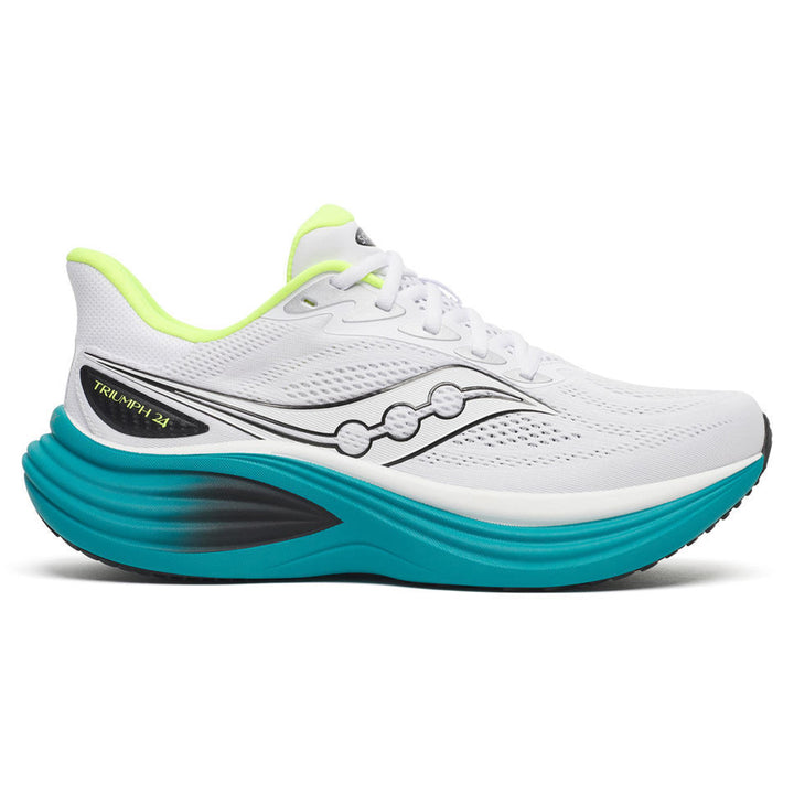 Saucony Triumph 24 Mens | White/tranquil