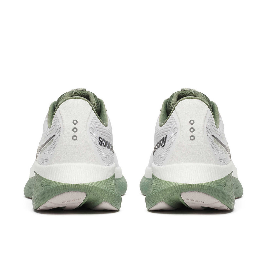 Saucony Ride 18 Mens | White/olivine