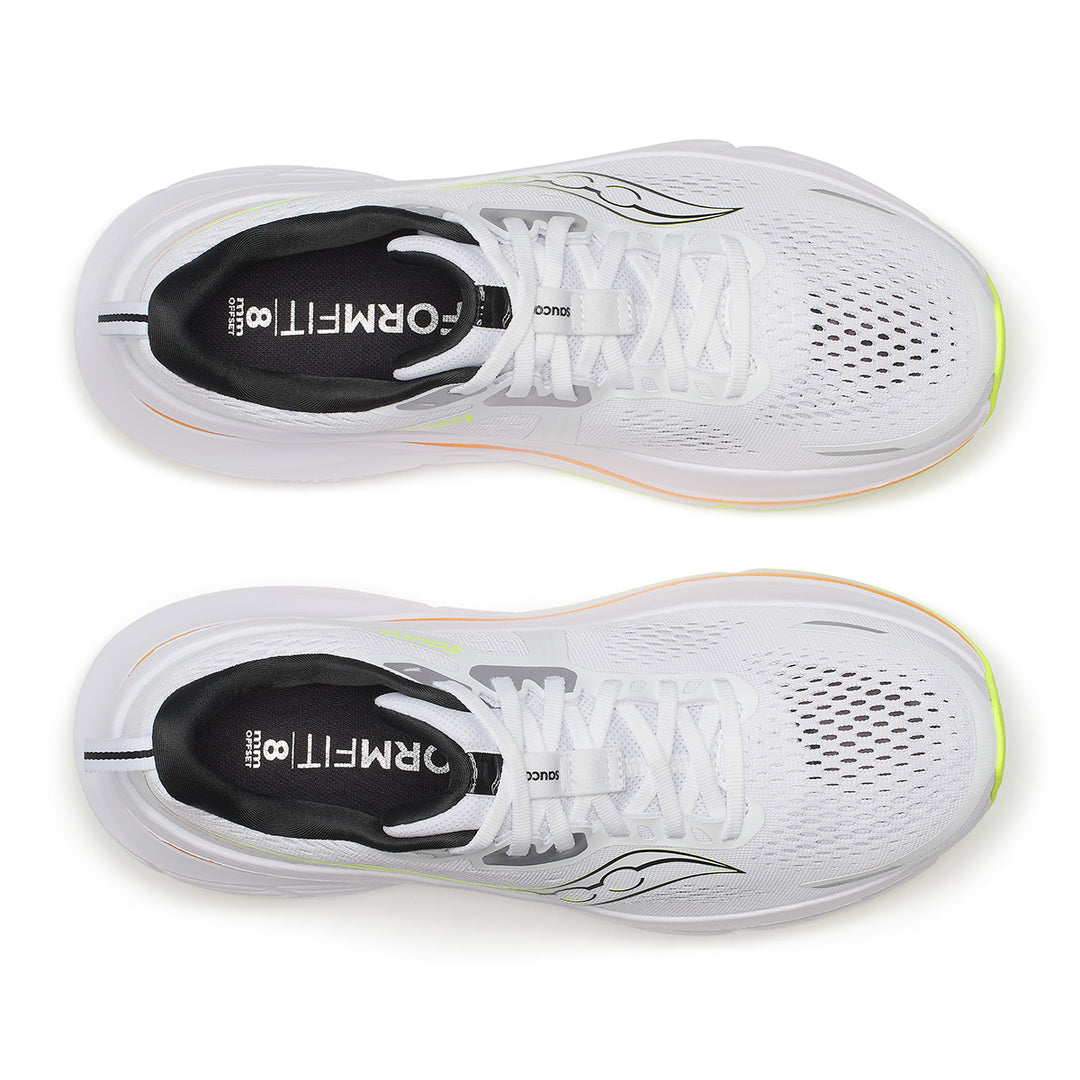 Saucony Guide 18 Mens | White/peel