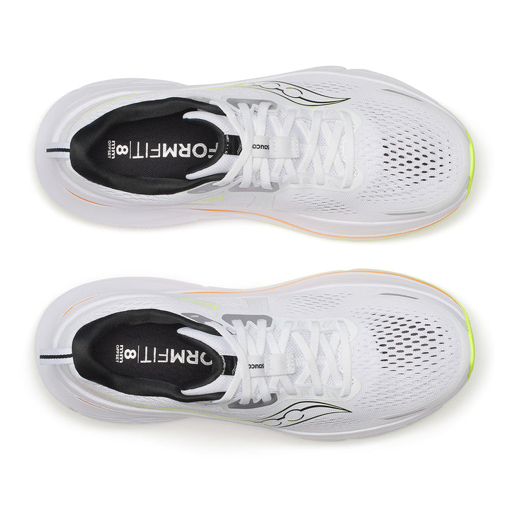 Saucony Guide 18 Mens | White/peel