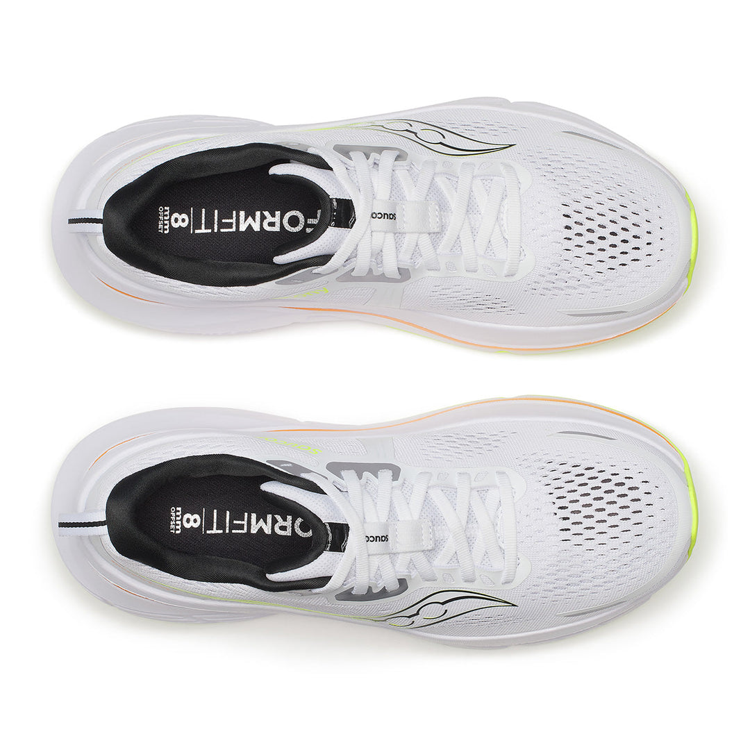 Saucony Guide 18 Mens | White/peel