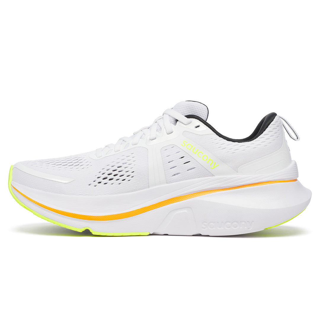 Saucony Guide 18 Mens | White/peel