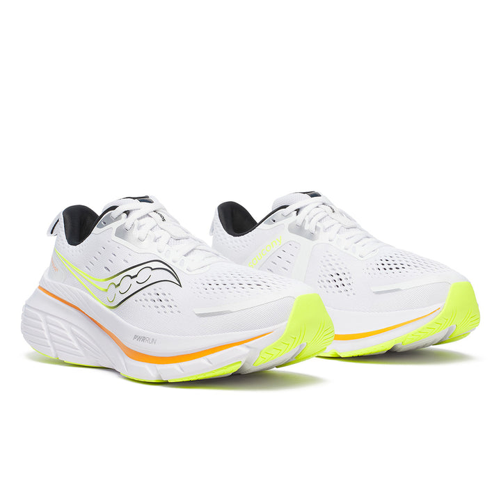 Saucony Guide 18 Mens | White/peel