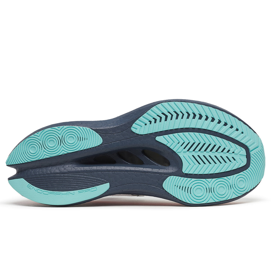 Saucony Endorphin Pro 5 Womens | White/navy
