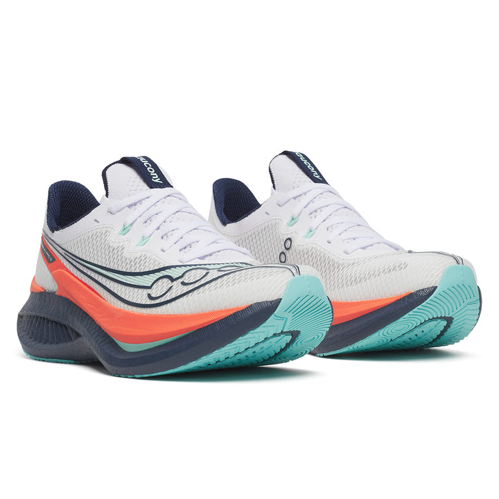 Saucony Endorphin Pro 5 Womens | White/navy