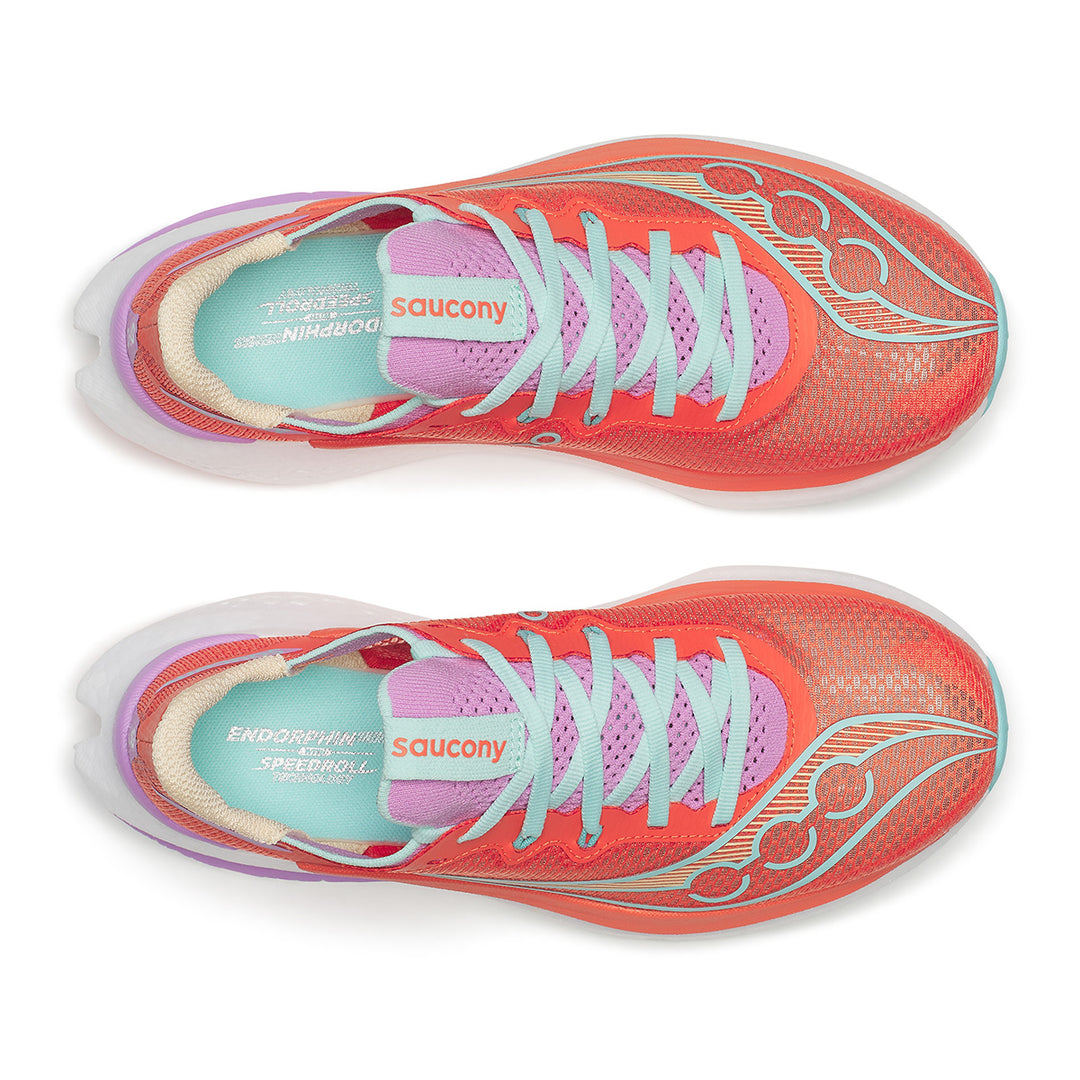 Saucony Endorphin Pro 5 Womens | Fire/orchid