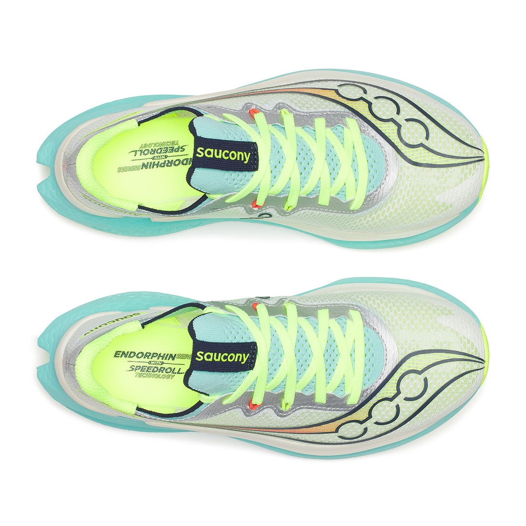 Saucony Endorphin Pro 5 Womens | White/splash