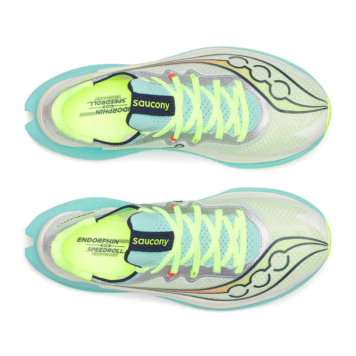 Saucony Endorphin Pro 5 Womens | White/splash
