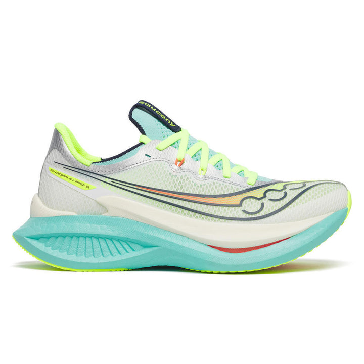 Saucony Endorphin Pro 5 Womens | White/splash