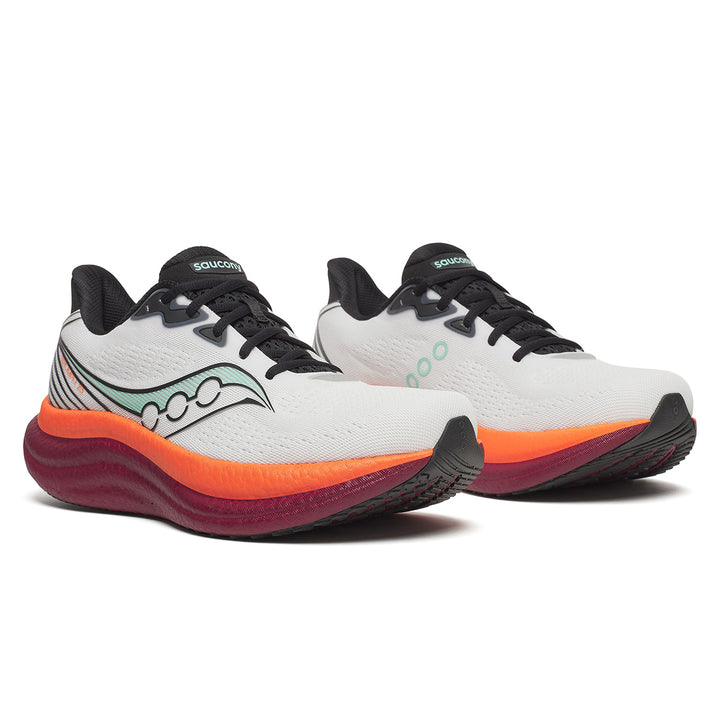 Saucony Triumph 23 Mens | White/red