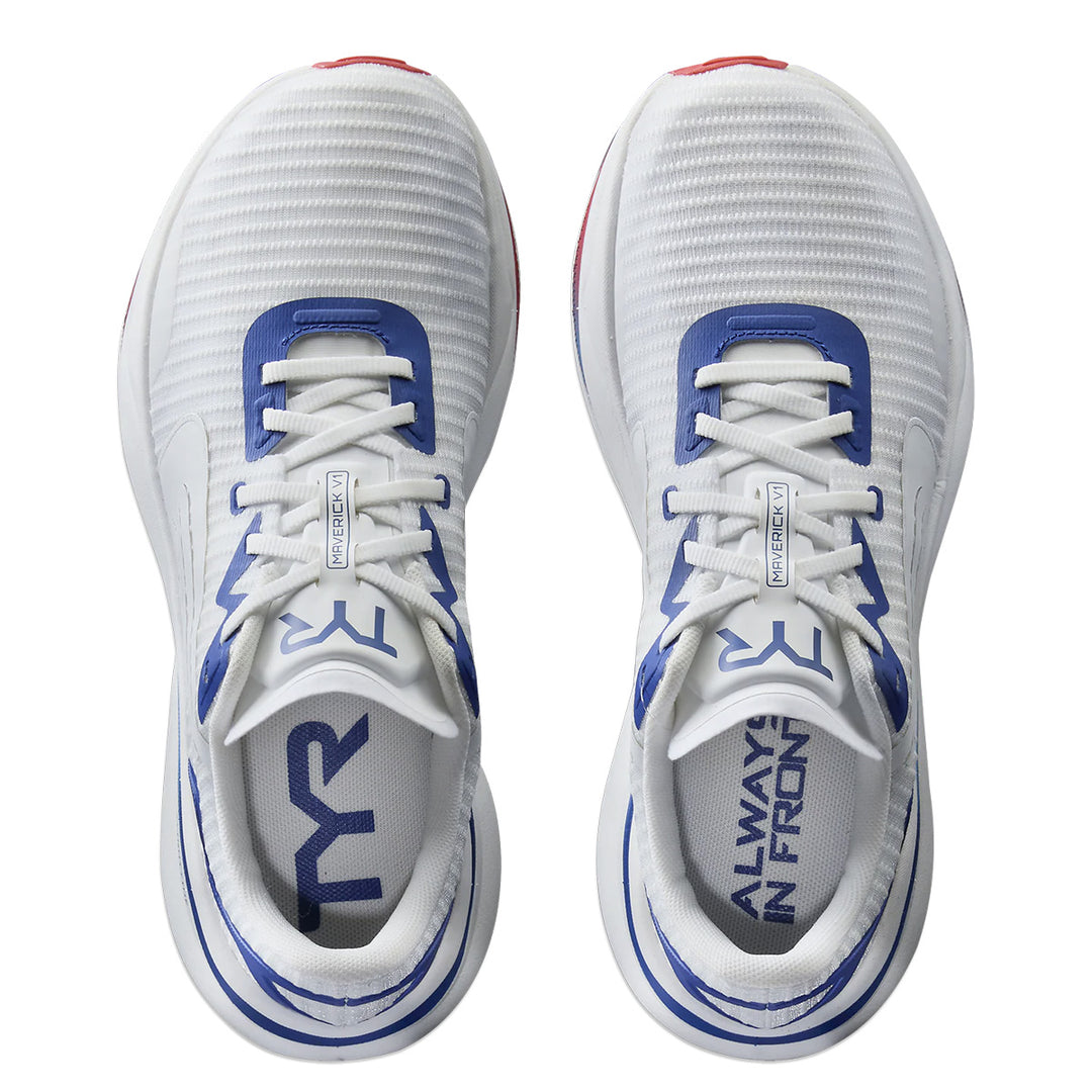 Tyr Maverick V1 Runner Mens | Red/white/blue