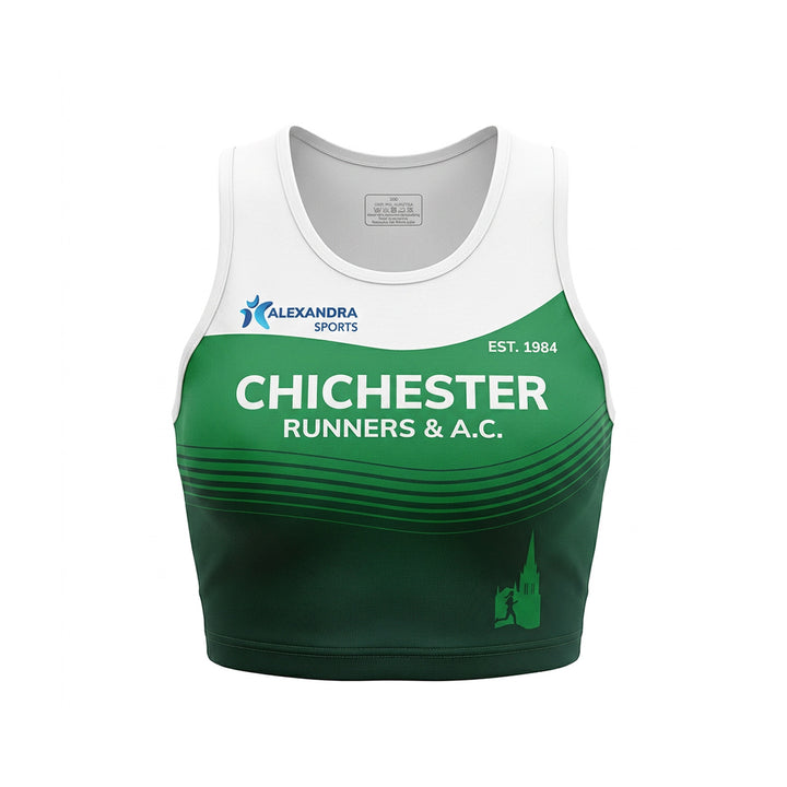 Chichester Crop Top Womens | White/green