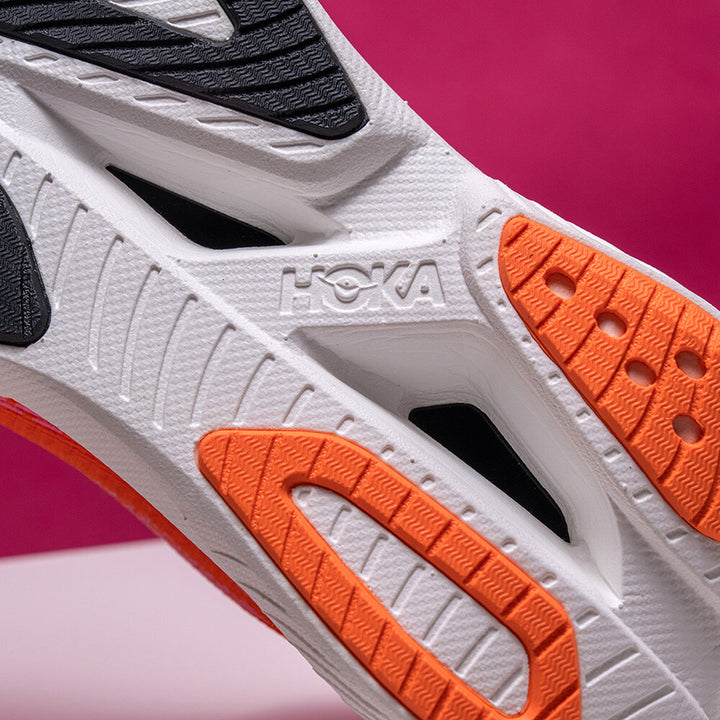Hoka Mach X 3 Womens | Neon Rose / Neon Tangerine