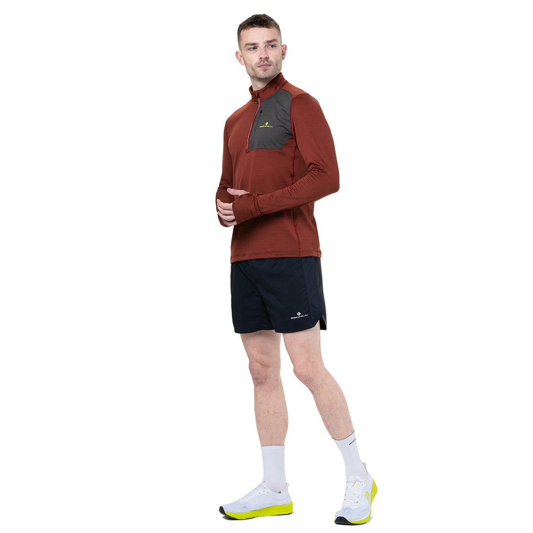 Ronhill Tech Winter 1/2 Zip Mens | Chestnut/Oxide