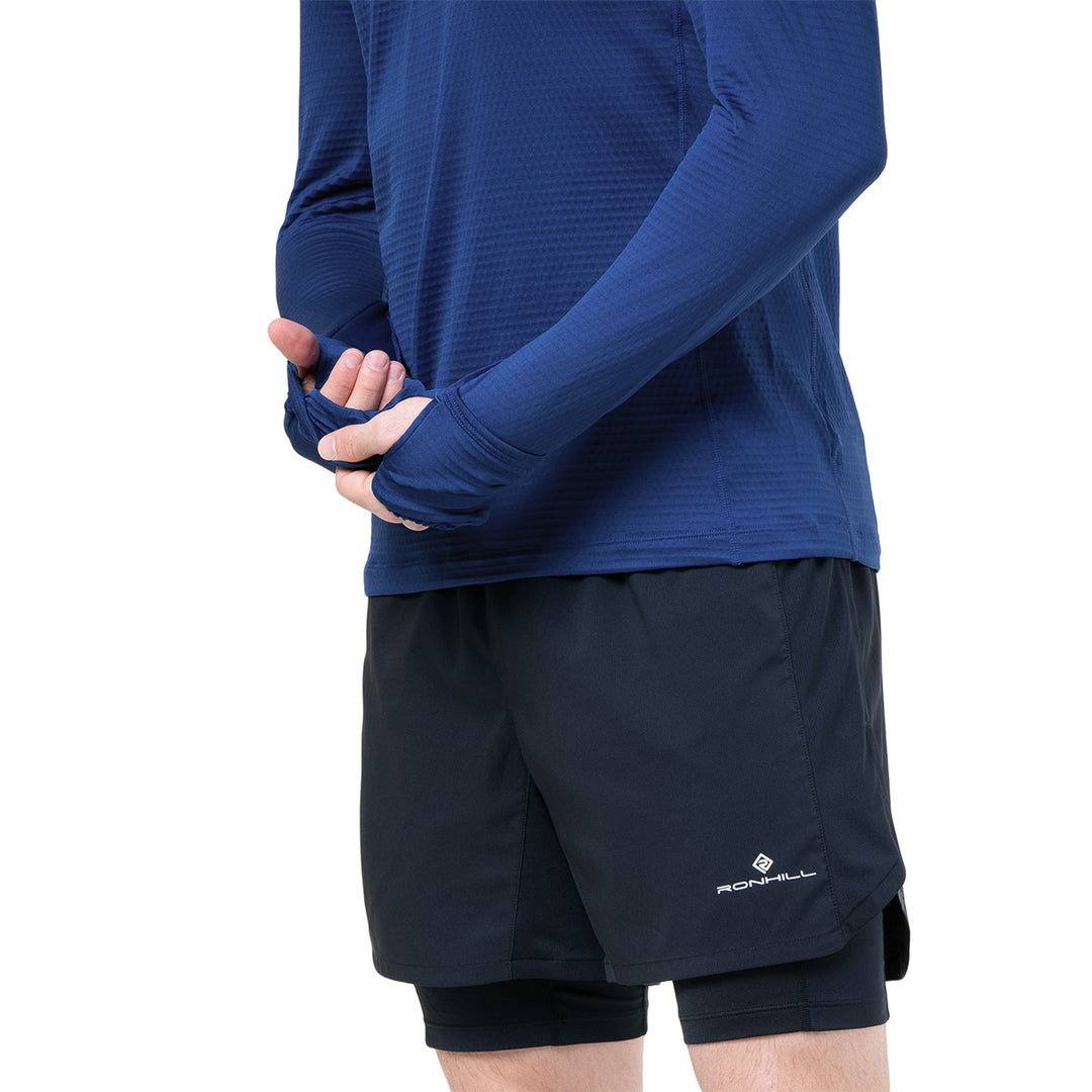 Ronhill Tech Winter 1/2 Zip Mens | Ocean/Electric Blue