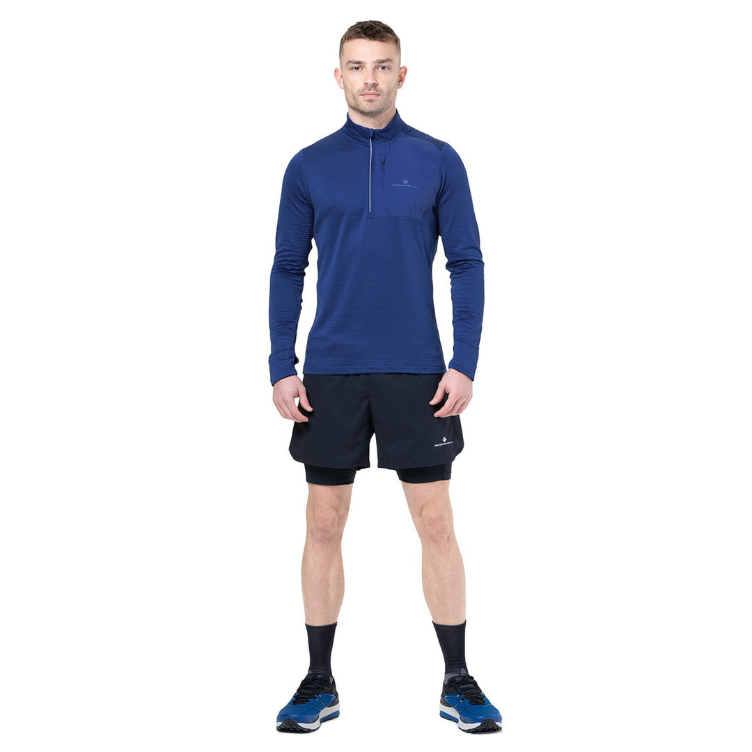 Ronhill Tech Winter 1/2 Zip Mens | Ocean/Electric Blue