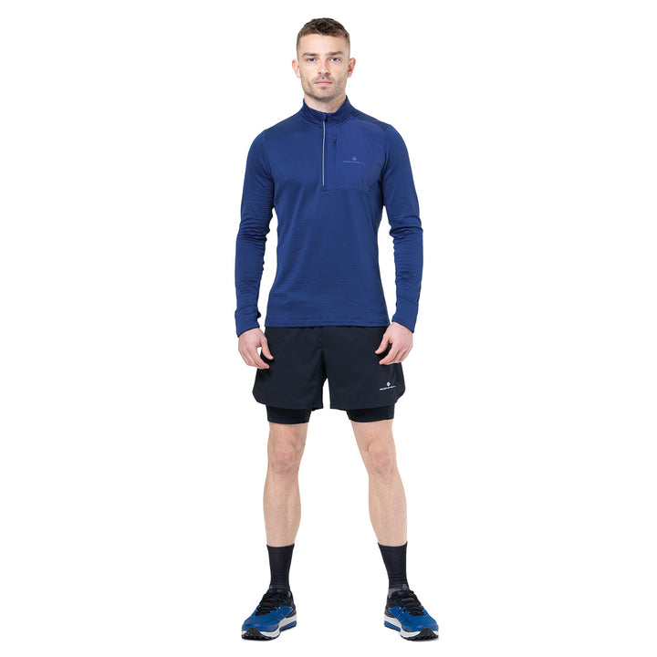 Ronhill Tech Winter 1/2 Zip Mens | Ocean/Electric Blue