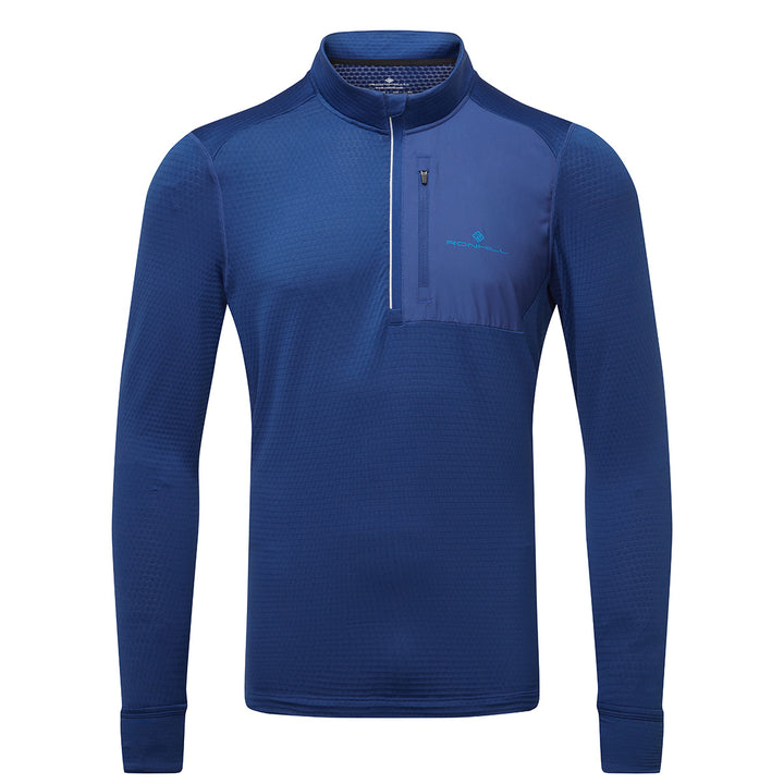 Ronhill Tech Winter 1/2 Zip Mens | Ocean/Electric Blue