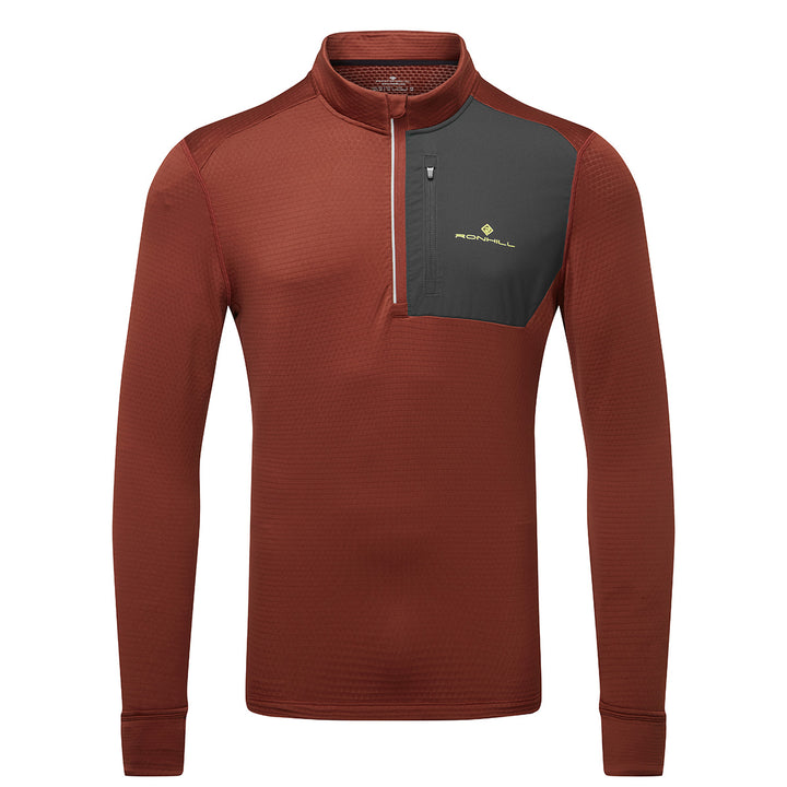 Ronhill Tech Winter 1/2 Zip Mens | Chestnut/Oxide