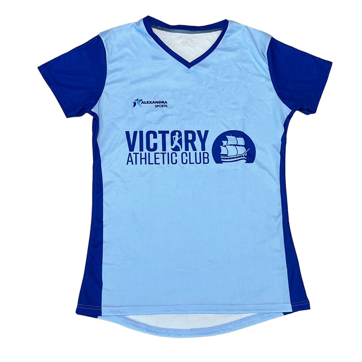 Victory Athletics Womens Short Sleeve V Neck Tee