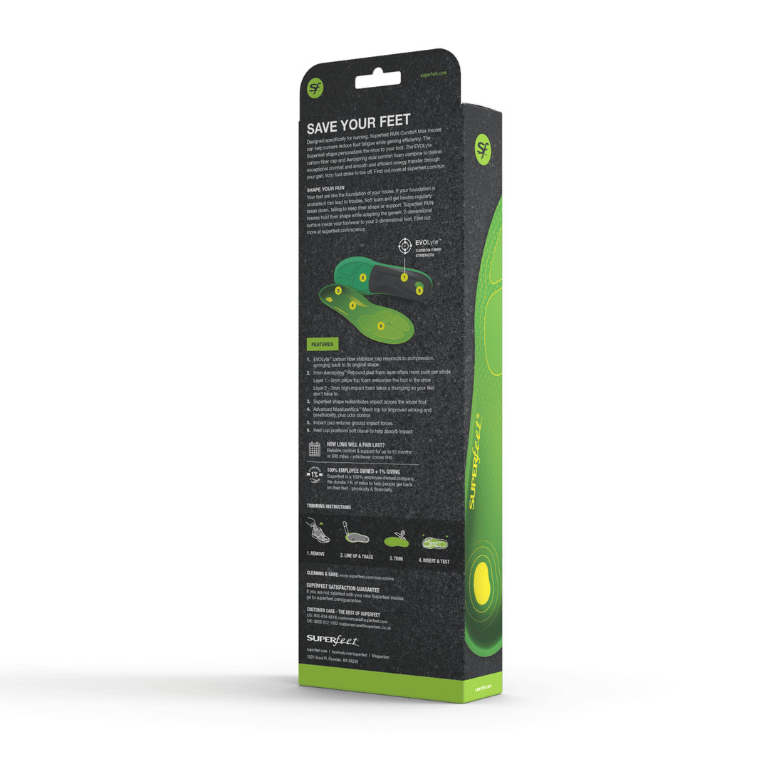 Superfeet Run Comfort Max Insoles | Green